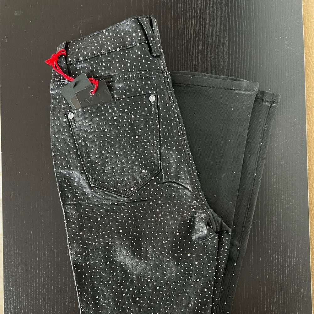 VBRT Bedazzled black jeans size 3/33